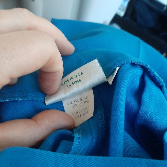 Vintage 90s Lily's of Beverly Hills Vintage Pleated Tennis Pants, Blue Size 6 - Picture 8 of 8